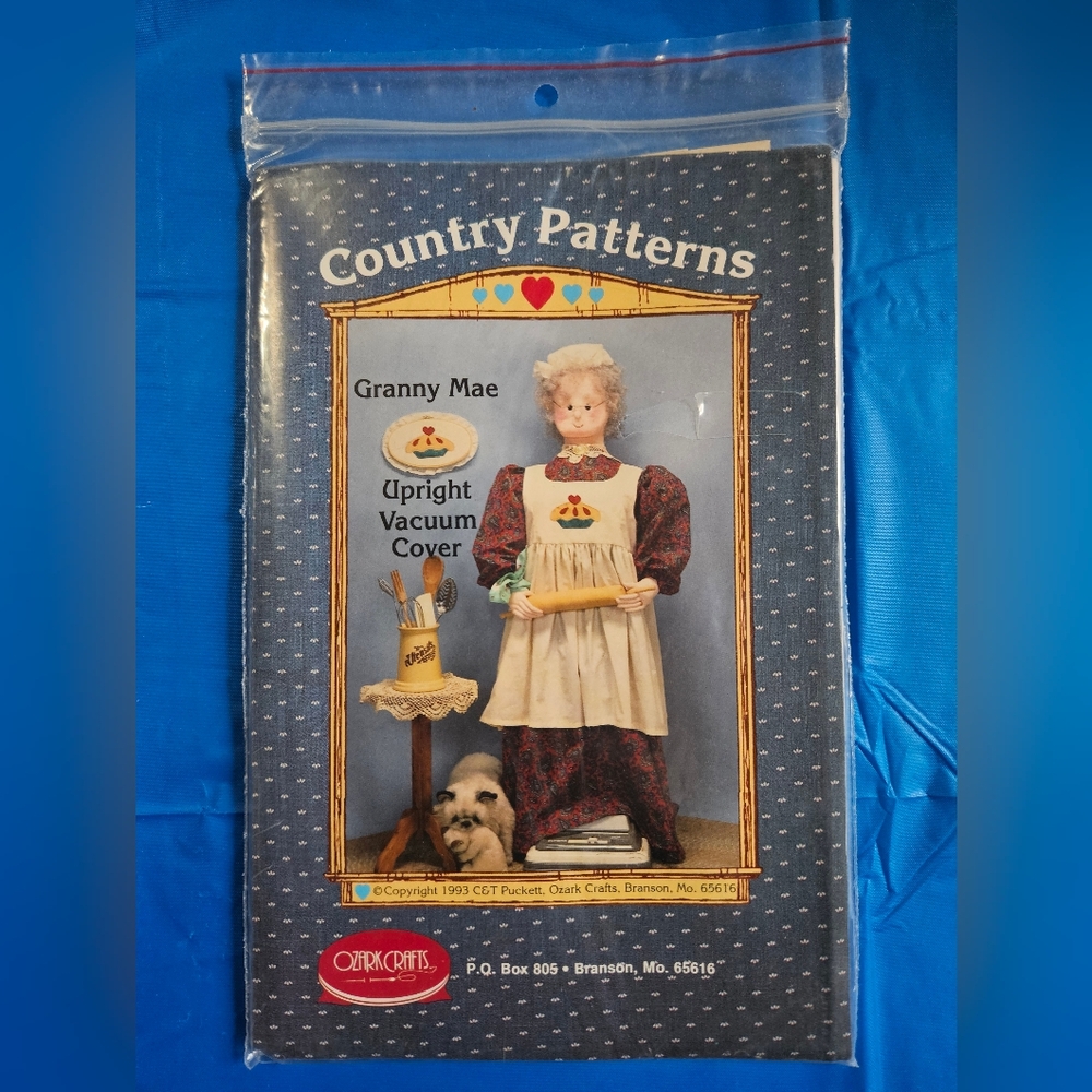 Vintage Country Patterns Granny Mae Upright Vaccum Cover Pattern